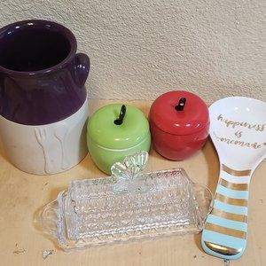 Kitchen Items Utensil Holder Spoon Rest Spice Jar